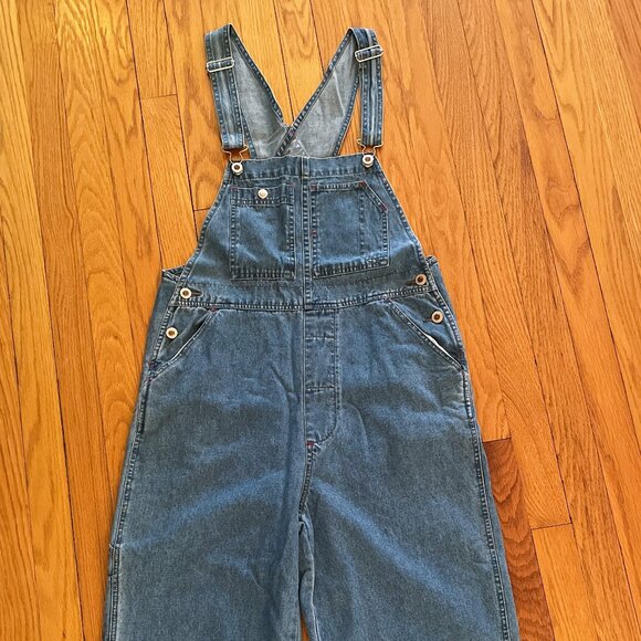 Vintage D'Mode 90s Classix Jean Overalls. Cotton Denim Dungarees Boyfriend Retro - Picture 7 of 16